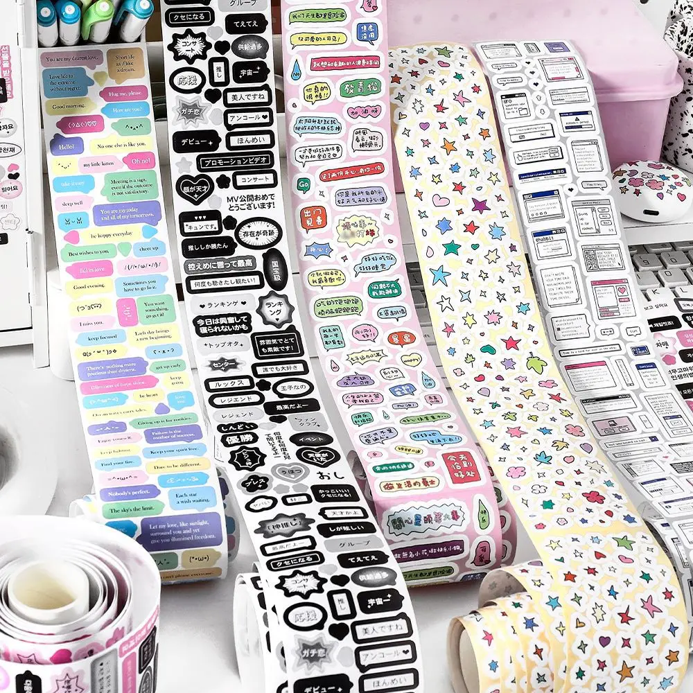 

1 Roll Graffiti Deco Stickers Tape Korean Style Phone Toploader Deco Stickers DIY Scrapbooking Journaling Decorative Stickers