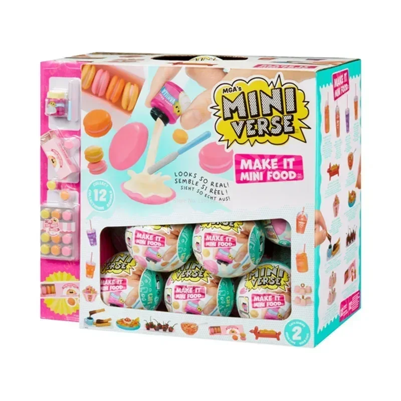 Miniverse 3 Make It Mini Food 시리즈 블라인드 박스, 맛 좋은 차 및 딤섬, 미스터리 박스, 미니 PVC 크리스마스 선물, 어린이 장난감, 신제품