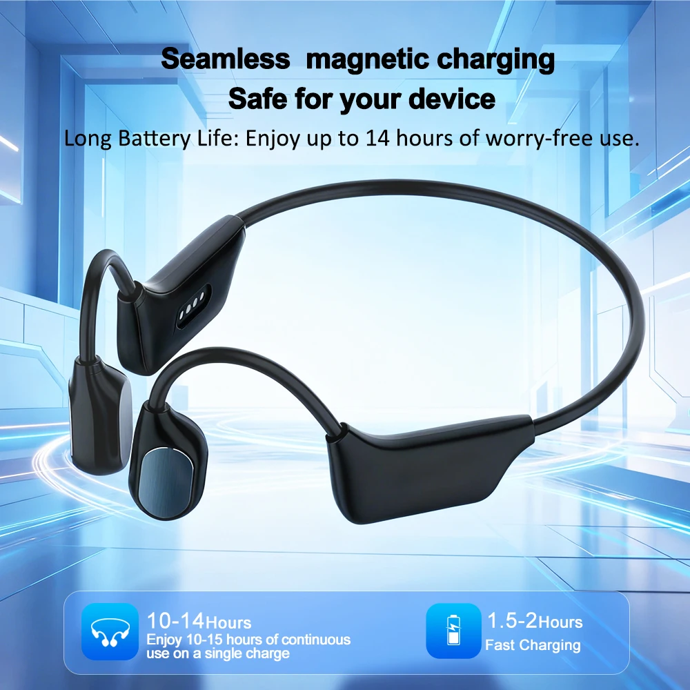 Rechargeable Digital Bone Conduction Hearing Aid for Seniors, Sound Amplifier for Hearing Loss
