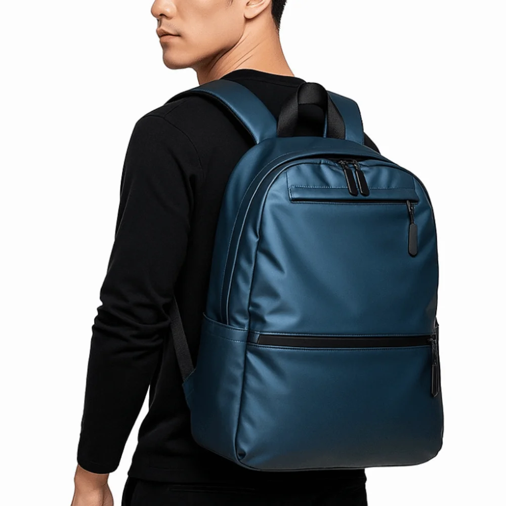 Mode Große Kapazität Männer Rucksack Multi-tasche Schwarz Reise Rucksack Wasserdichte Freizeit Student Schule Tasche Streetwear