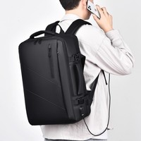 Expandable Business Laptop Backpack,15.6Inch Computer Backpack, Men's Travel Backpack, USB Charging Bagpack Student School Bag