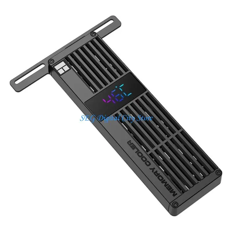 U75B DDR Memory Cooling With 3 PWM Fan Real Time Temperature Monitoring And Customizable RGBs Effects