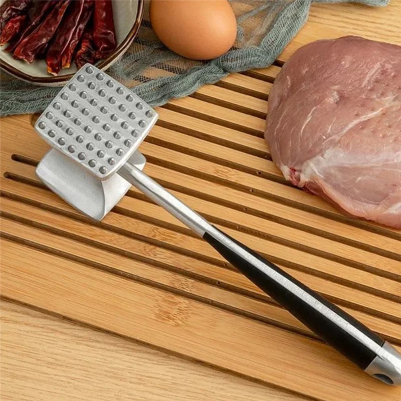 【Niedostępne】Gourmet do ubijania mięsa, orzechów, owoców morza, wielostronny ubijak do mięsa itp. Otwór do zawieszenia dla łatwego przechowywania, mycie ręczne