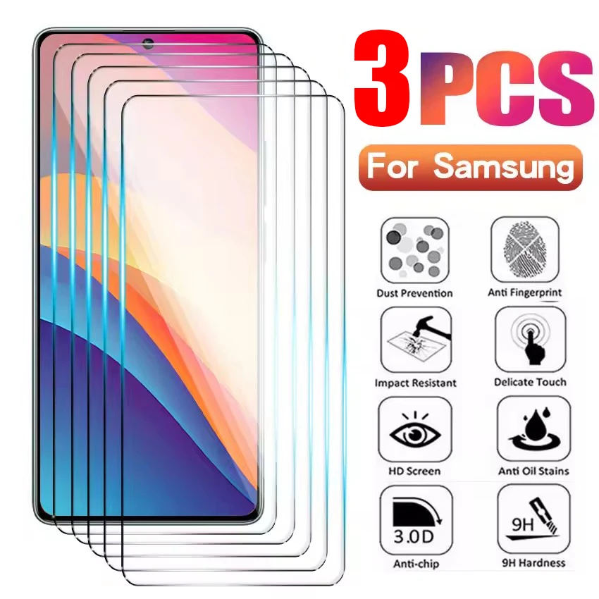 3Pcs Tempered Glass…