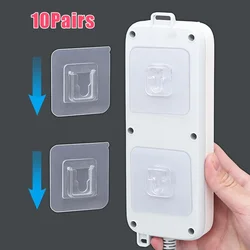 Double-Sided Adhesive Wall Hooks Multi-Purpose Transparent Hooks Waterproof Clothes Hats Towel Hooks Kitchen Bath Door Hooks