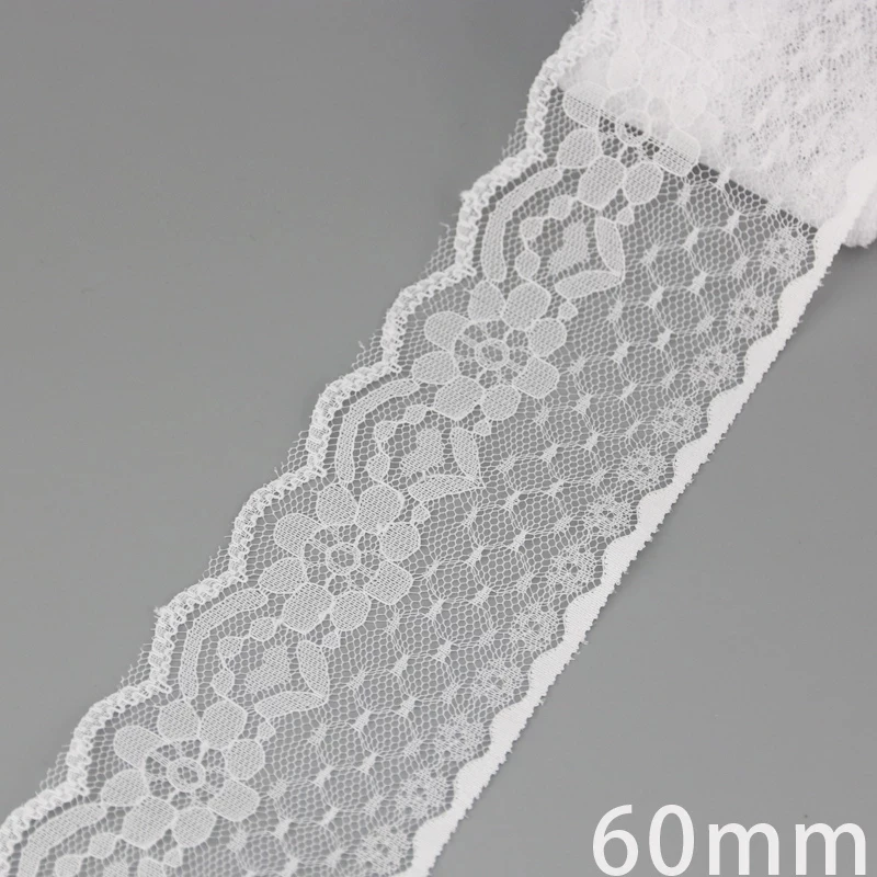 (5 Yards/roll) White Lace Ribbon Fabric Webbing Decoration Polyester Material Lovely Gift Packing Handmade DIY