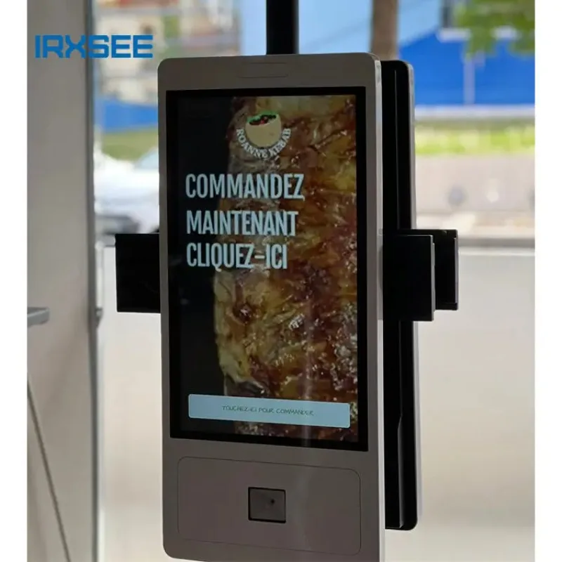 أفضل بيع شاشة تعمل باللمس كشك POS Resturan 15.6/21.5/23.8/32/43 بوصة نوعية جيدة الإسكان المعدني مع حامل الأرضية سعر جيد
