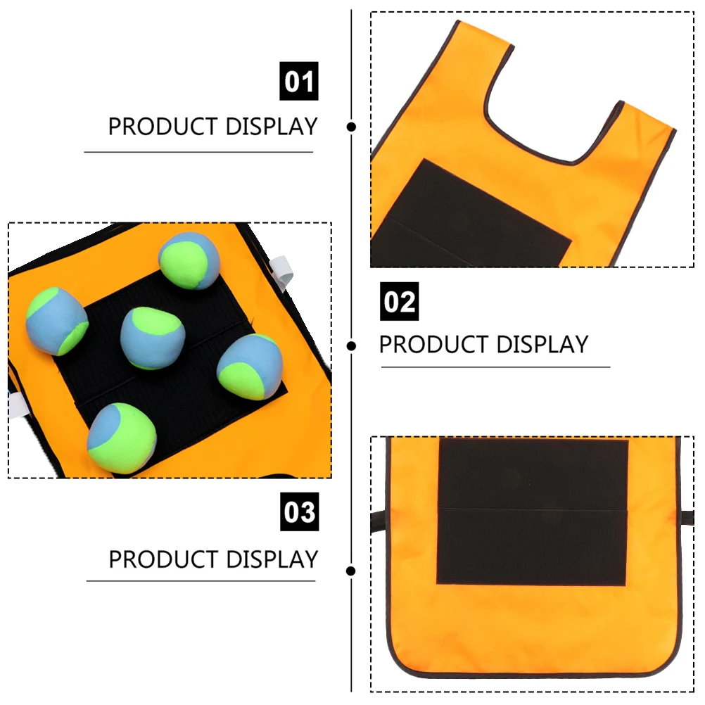 Klebrige Ballweste, Spielzeug-Set, 2 Sets, für Kinder, Garten, Outdoor, Fangspiel, Bälle, Sport, Eltern-Kind, lustige Aktivität, praktisch