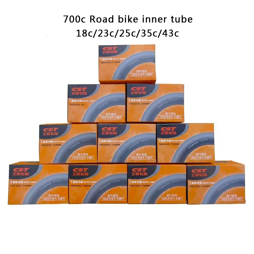 CST tube 700c 18c 25c 32 35c 43c SV FV  America French Valve bicycle bike inner tube inner tire tyre tube