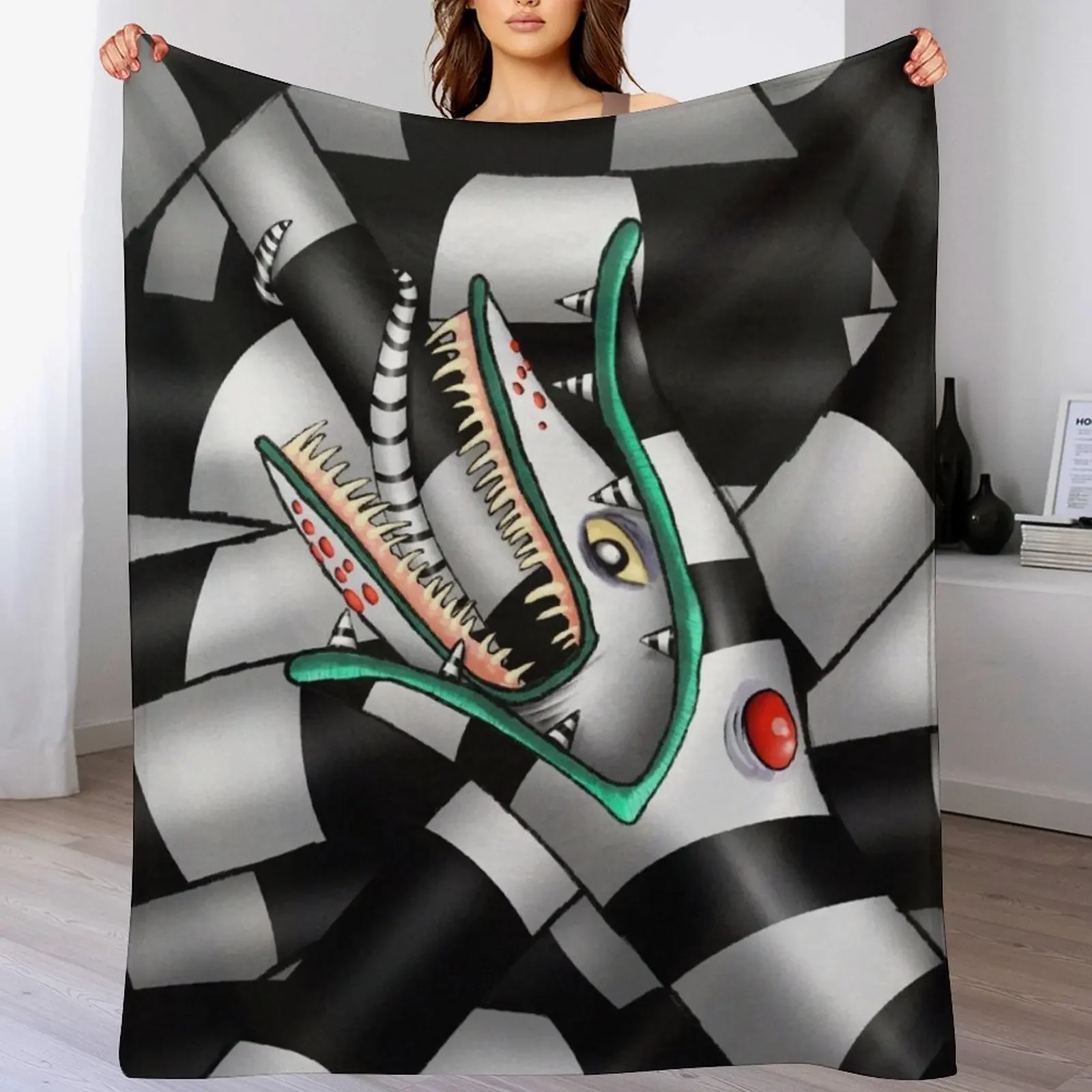 

Self-Consuming Sandworm Throw Blanket Designers Decorative Sofa Custom Tourist Blankets