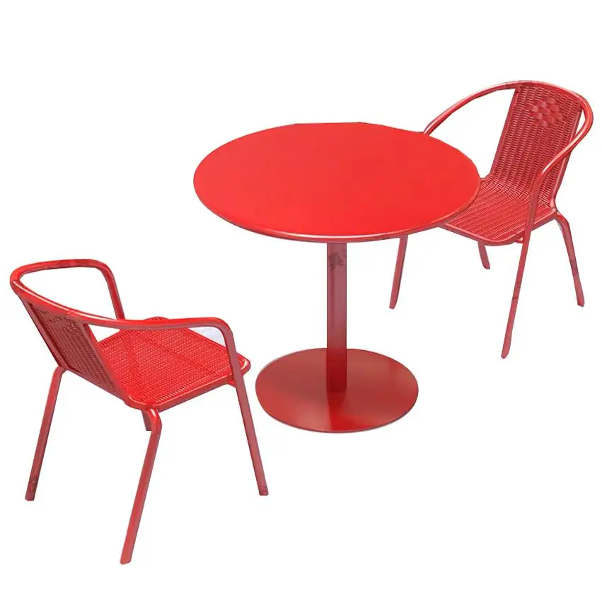 Outdoor Indoor Chain Restaurant Tables and Chairs  Milk Tea High Quality