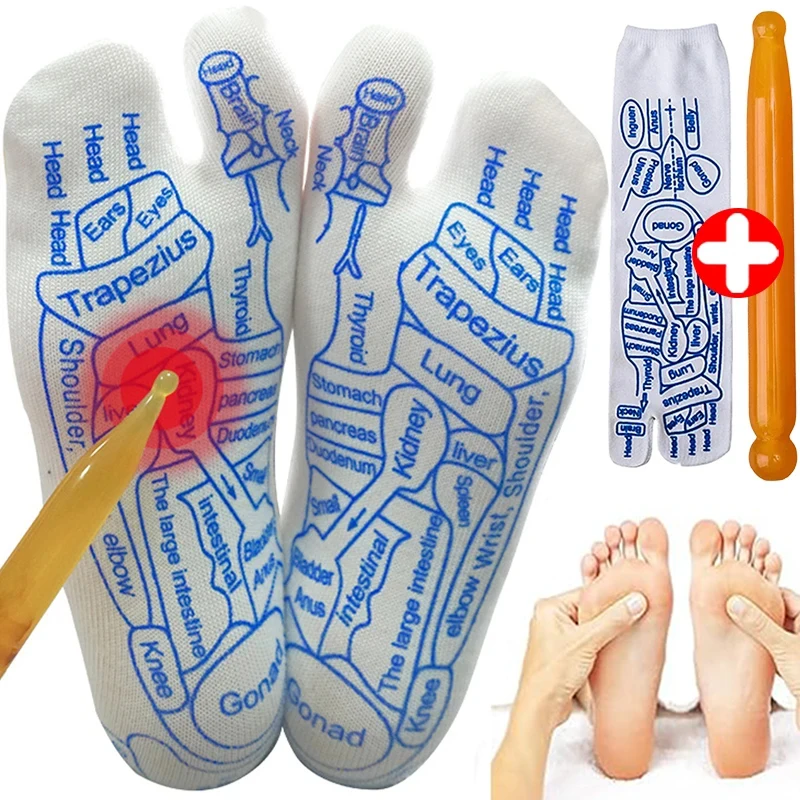 Massage Socks Acupressure Reflexology Socks Foot Reflexology Soft Socks Foot Ache Relief Remedy for Foot Massage for Women Men