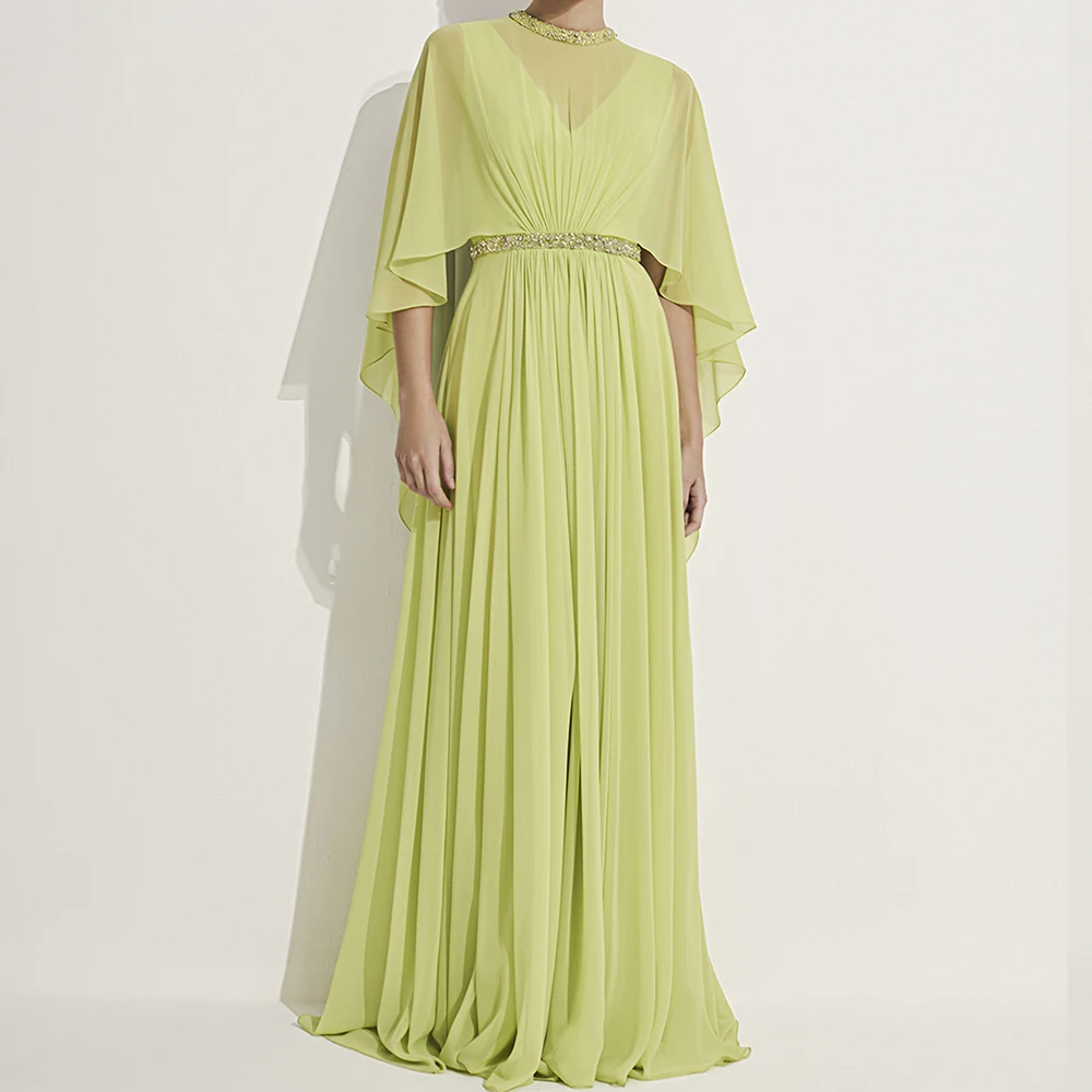 

Вечерние платья трапециевидной формы по индивидуальному заказу, длиной до пола, с высоким воротником, без рукавов, платье для выпускного вечера, модное палантин с блестками, простое драпированное вечернее платье