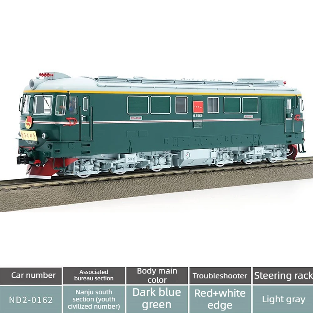 Chang Ming HO Type 1/87 Train Model, ND2 Type Diesel Locomotive DC Simulation Version Simulation Model Boy's Toy Gift