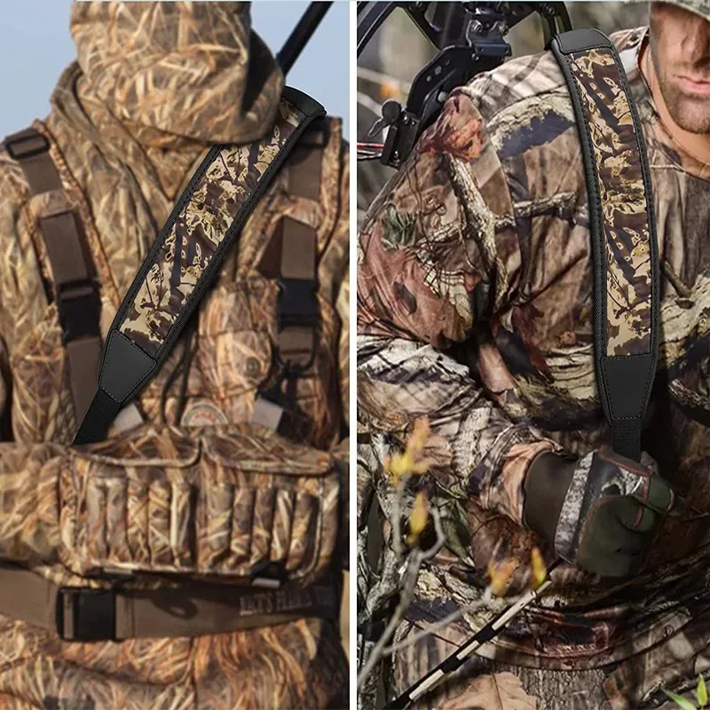 Outdoor Hunting Apparel Durable Shoulder Pads Shoulder Strap Length Two-point Harness With Swivel Nylon Adjustable Straps