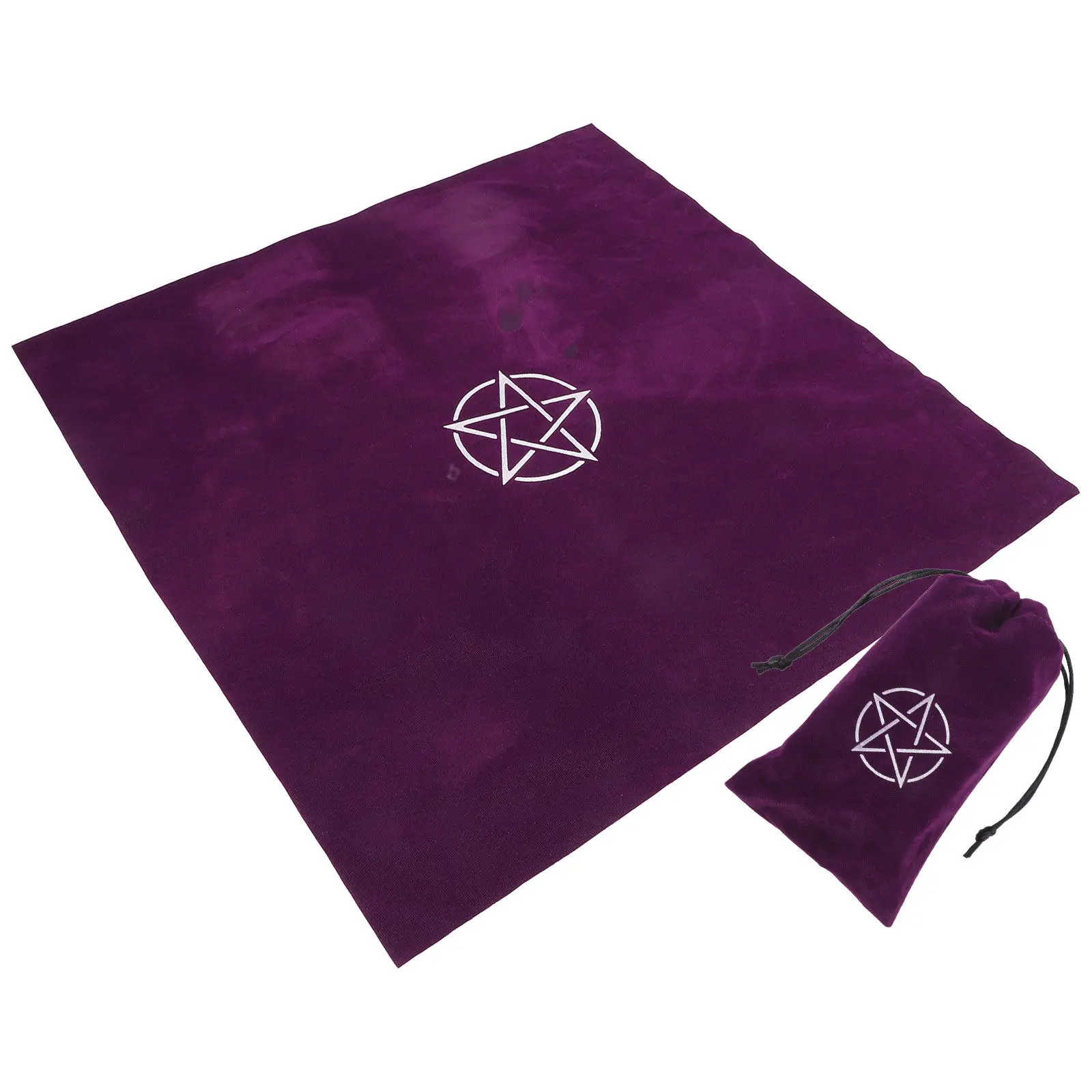 1Set Tarot Cards Tablecloth Exquisite Delicate Pattern Design Comfortable Supple Texture for Tarot Game Divination Altar Decor