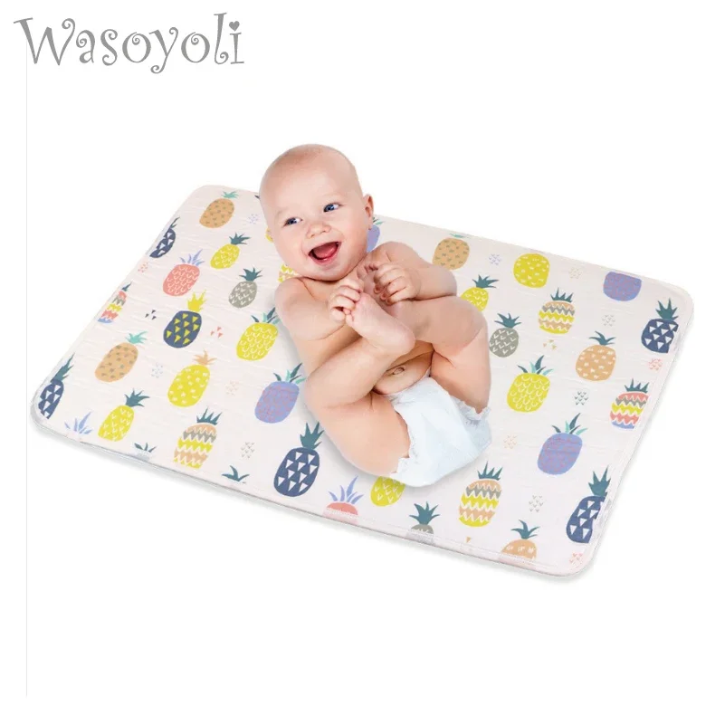 1 Piece Wasoyoli Baby Changing Pads 70*90cm Newborn Baby Portable Reusable Changing Pad Infant Bedding Waterproof Mat Play Mat