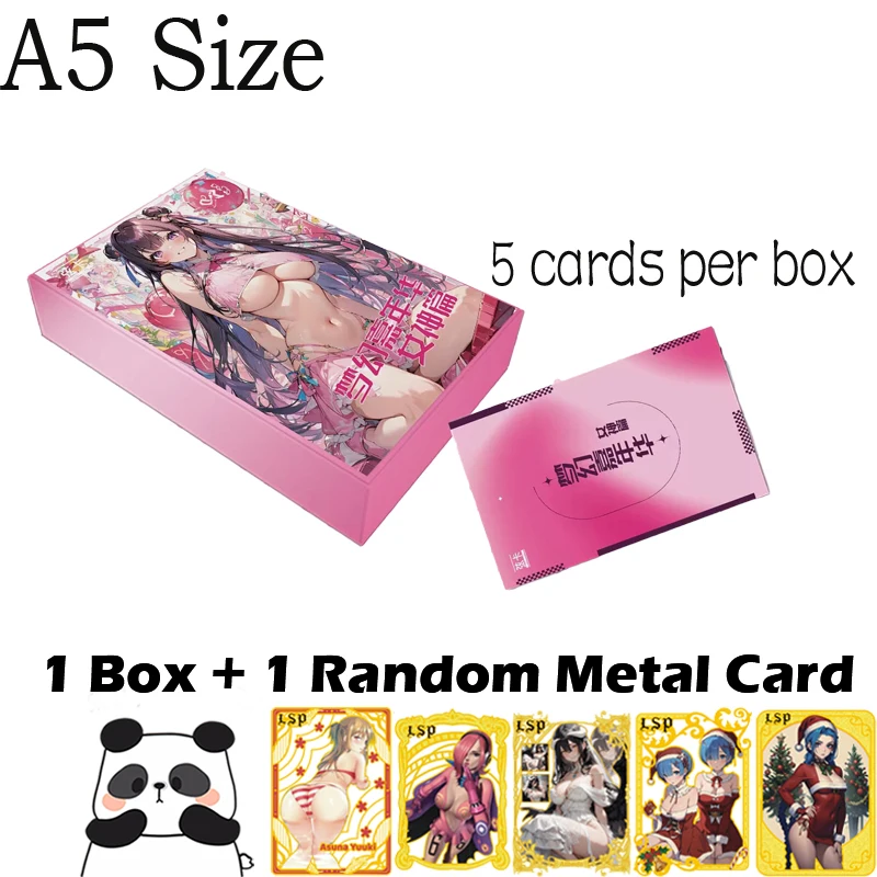 XIANKA A5 Size Goddess Card  FANTASY CARNIVAL Spicy Card Waifu Board Hobby Anime Doujin Rare Card Toy Gifts