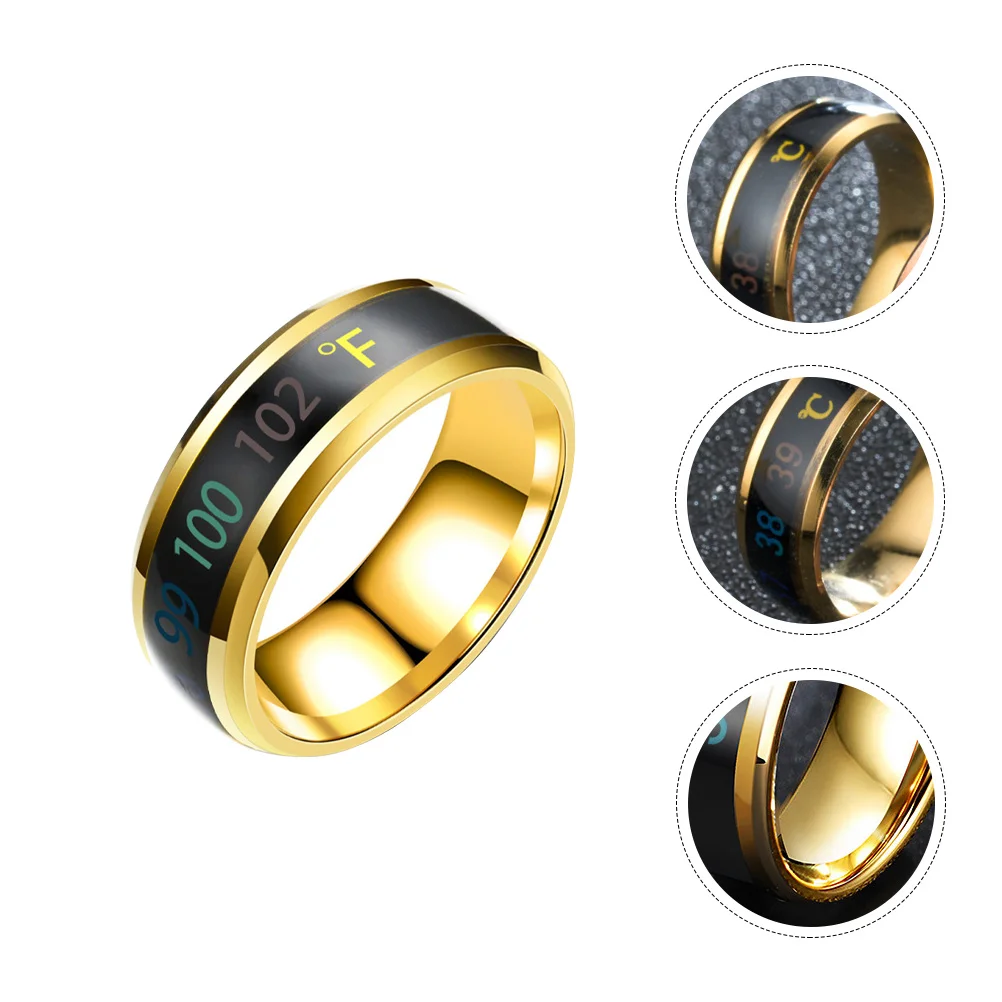 Stainless Steel Intelligent Temperature for Display Digital Chic Fashion Comfortable Unique Delicate Couple