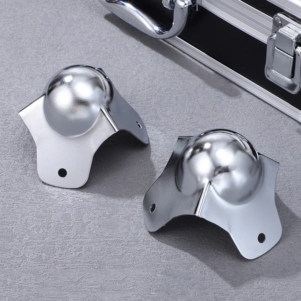 10 pçs protetores de borda de canto bola de ferro em forma de metal guardas para armário de vôo caso de armazenamento à prova de colisão anti-risco ferragem