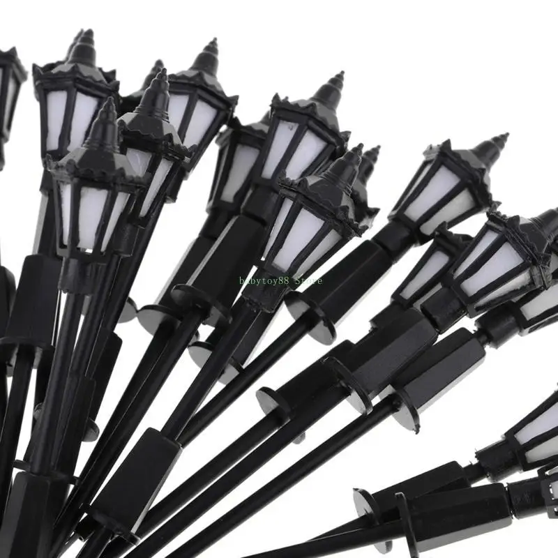 

Y4UD 20pcs Layout Lampost Model Lamp Railway Railway Train Travery Table War Game Diy Модельная лампа 3V Miniature