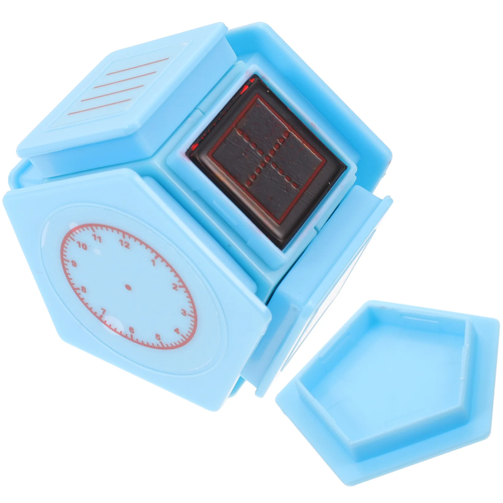 Postage Stamps Children's Learning Chapter Teaching for Kids Toy Toddler Blue Self Inking Multi-function Teacher