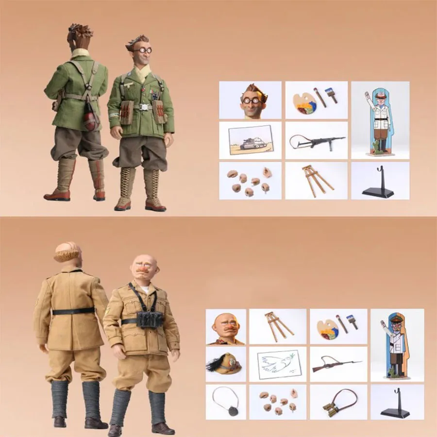 

POP BGS031 BGS032 1/12 Male Big Head Soldier Model Toy 6'' Action Figure In Stock For Fans Collection