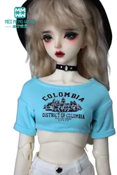 1/4 1/3 BJD Clothes DD SD MSD Doll Fashion short-sleeved high-waisted T-shirt Girl Gift
