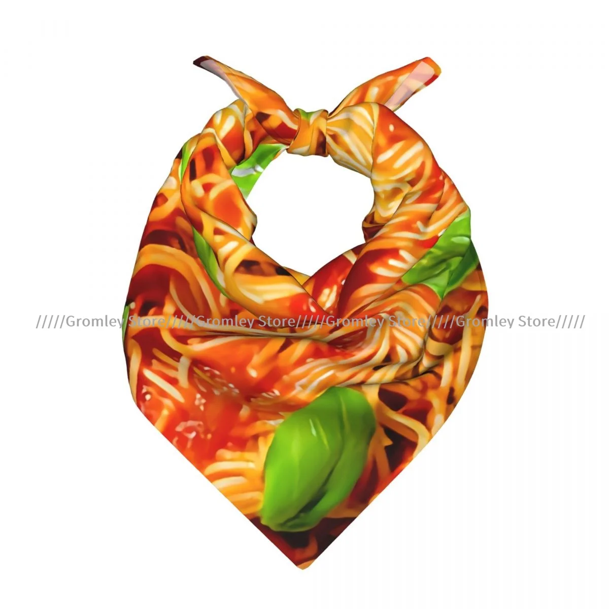 Butter Tomato And Onion Pasta Square Towel Multifunctional Neck Scarf Hair Bandana