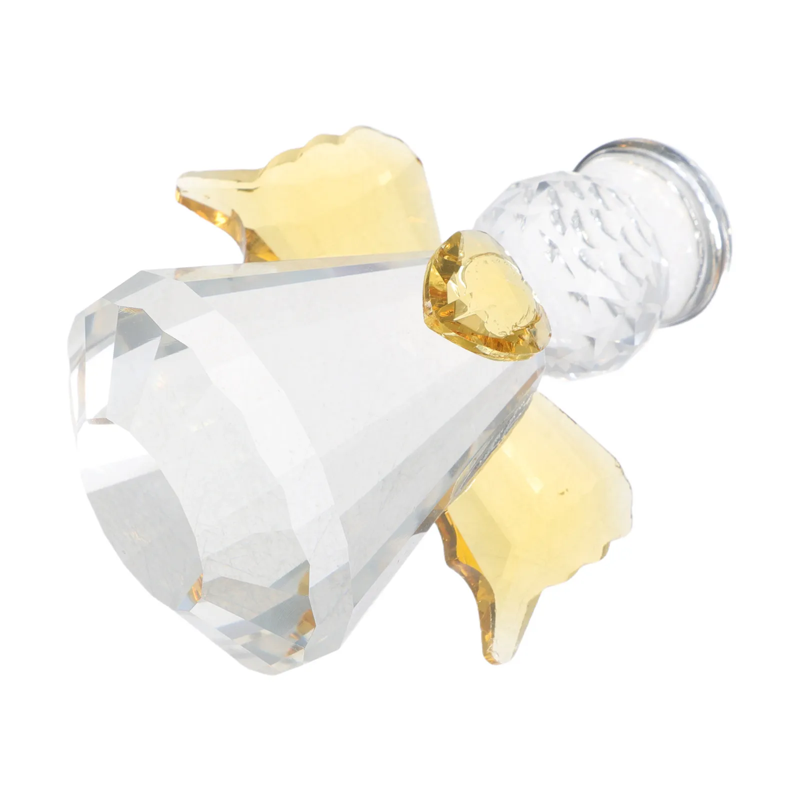 

Crystal Angel Ornament Heart Wings Small Desktop Guardian Statue Table Decoration Office Home Gift Angel Figurines