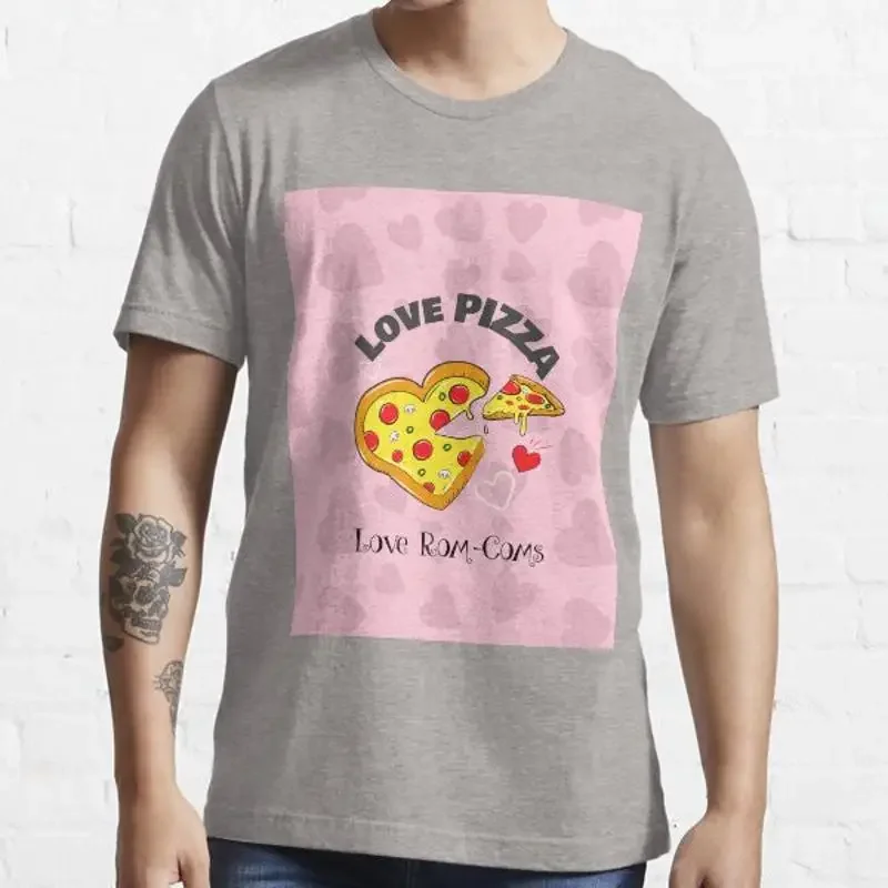 Pizza And Romcom Movie Night Lover Limitless Style T Shirt