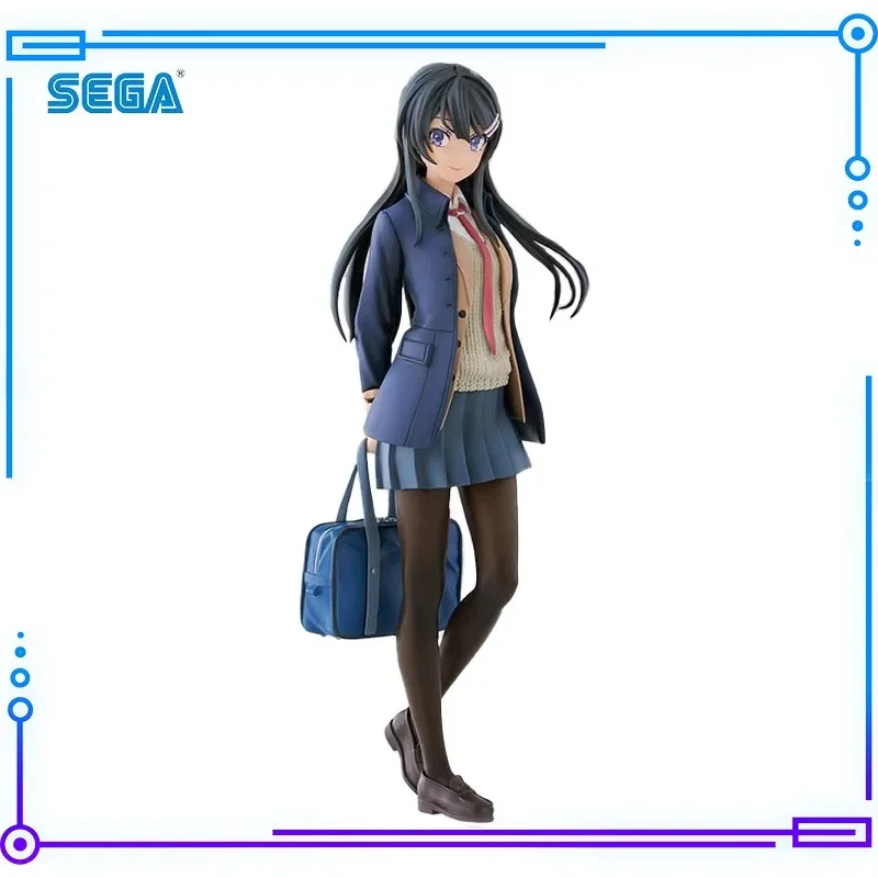 

SEGA оригинальная Подлинная Seishun Buta Yarou Wa Odekake Sister No Yume O Minai Sakurajima Mai Luminasta 18 см модель игрушечные фигурки подарок