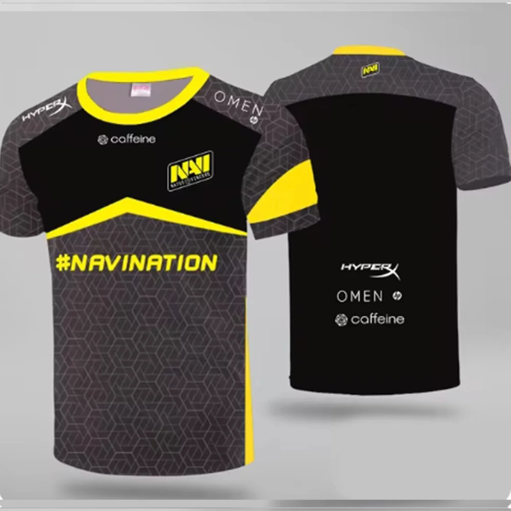 2024 The new 2024 CSGO Esports NAVI Team Uniform Summer Breathable Casual Sports T-shirt 3D HD Printed Shirt Shipped Quickly