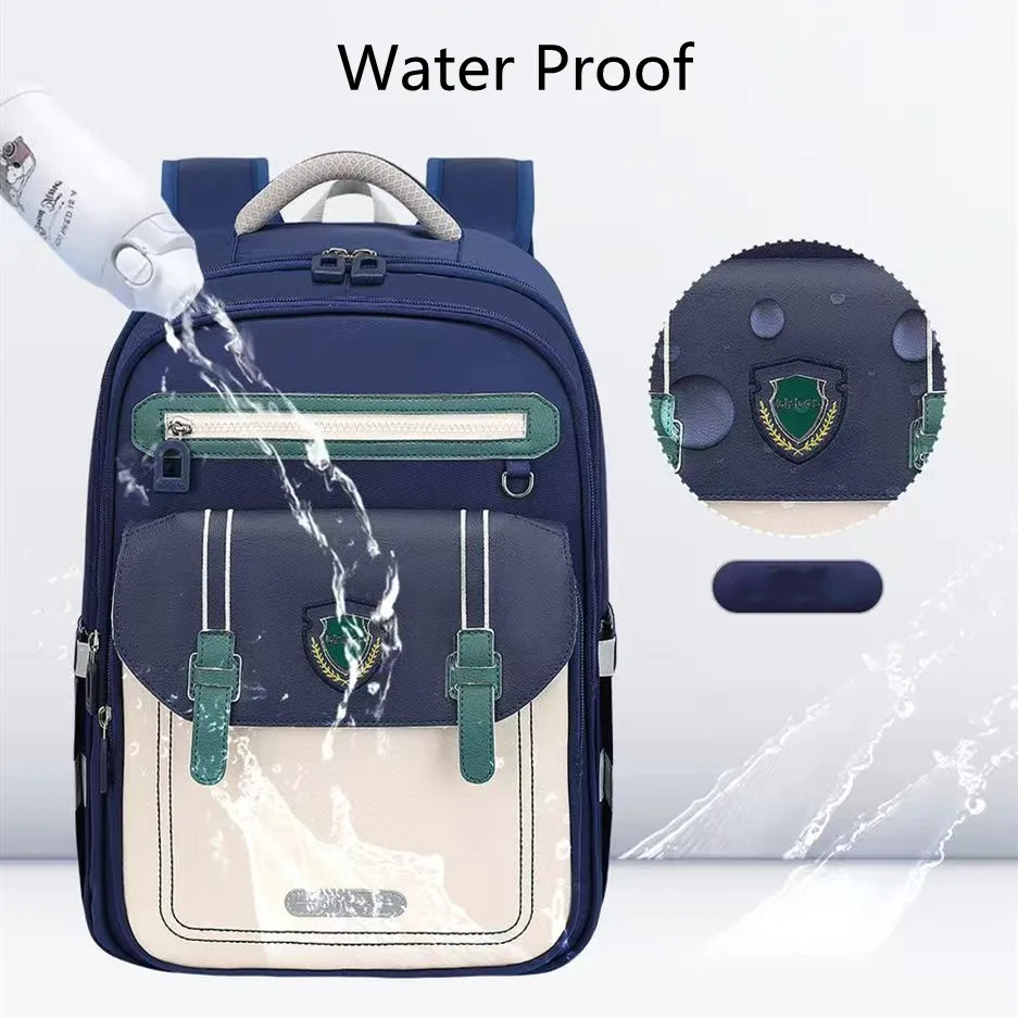 Tas Sekolah Ortopedi Baru Kelas 3-6 SD Ransel Bahu Kapasitas Besar Ringan Tahan Air Mochilas Escolares