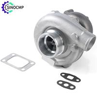 T3 T4 T04E Street Billet Turbo Turbocharger 0.57 A/R 0.5 A/R Turbine Universal for 1.5-2.5L 4/6 Cylinder Engine Turbo Compressor