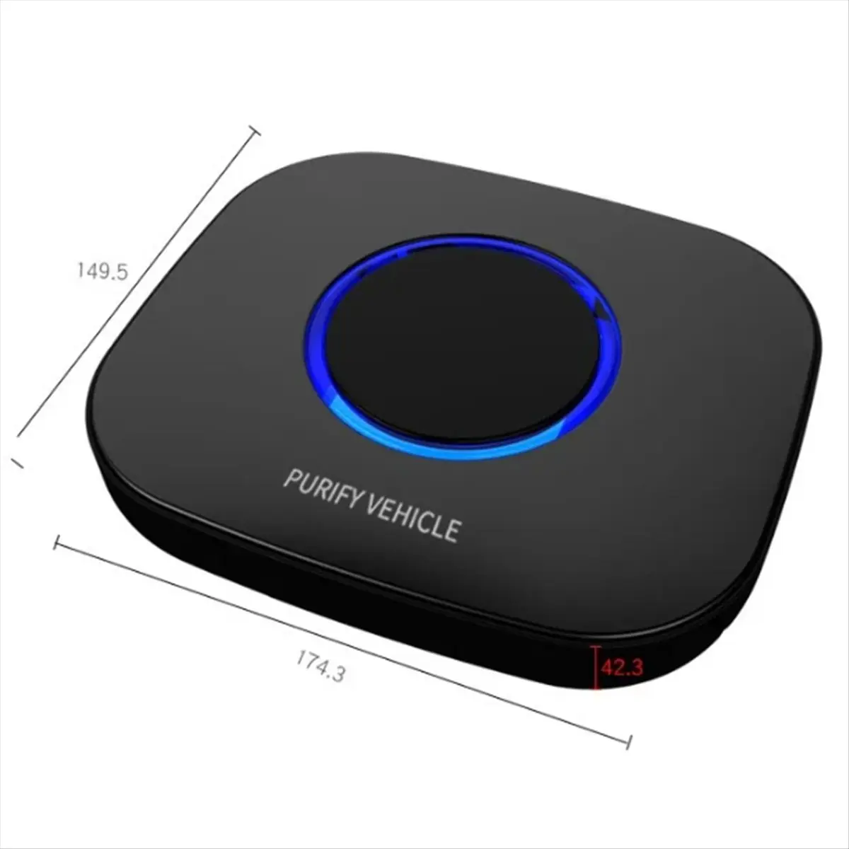 Car Air Purifier Negative Ion Air Purifier HEPA Filter Vehicle Anion Air Clearing Machine Deodorant Aroma Diffuser