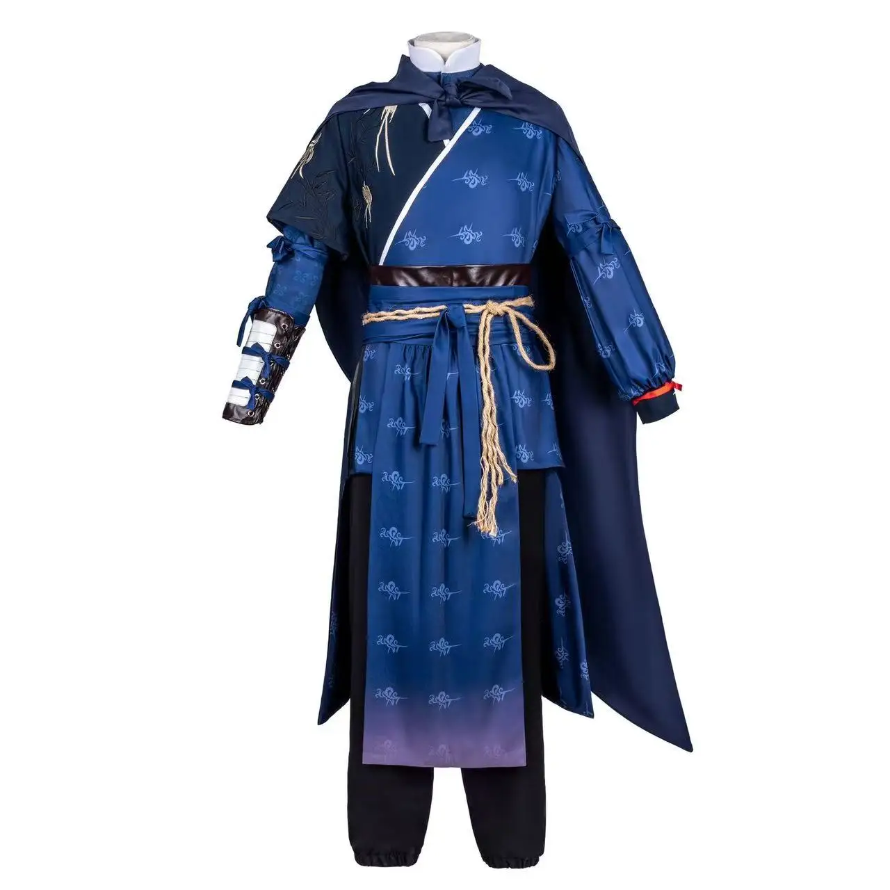 Niche Anime Game Jiangyan Cosplay Costume Stylish Boys Halloween Street Blue COS Suit Full Set Swordsman Hero Comics Clothing