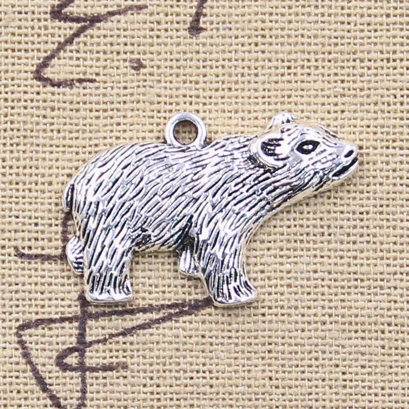 

8pcs Charms Polar Bear 19x30mm Antique Silver Color Pendants Making DIY Handmade Tibetan Finding Jewelry