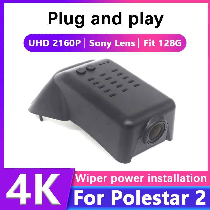 

For Polestar 2 2020-2023 Front and Rear plug and play Dash Cam for Car Camera Recorder Dashcam WIFI Car Dvr Recording Devices