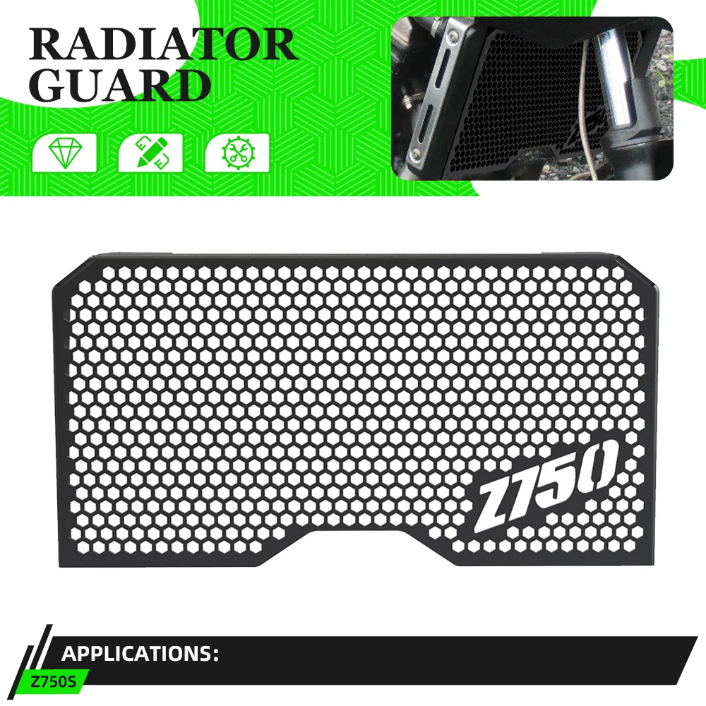 

Z 750S Motorcycle Accessories Radiator Grille Guard Cover Water Tank Protective For Kawasaki Z750S 2005-2006