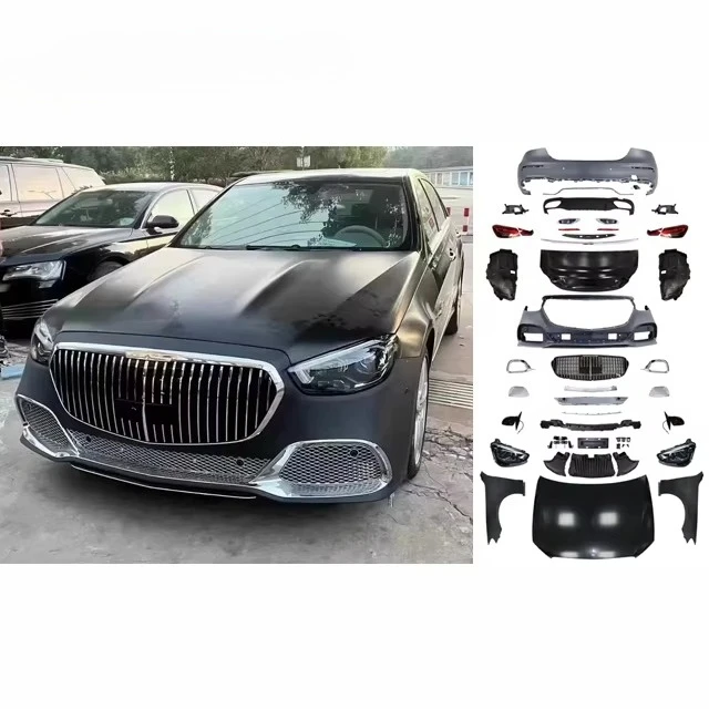 

Комплект обвеса для Mercedes-Benz W212 (обновление до W213): передний и задний бамперы, капот, крылья, багажник, фары