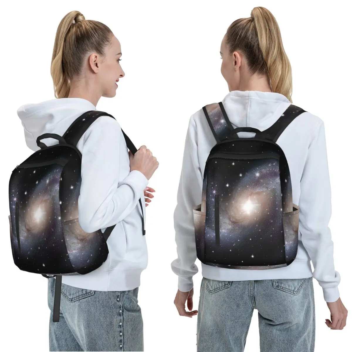 Cloak Galaxy Universe Planets Backpack Daypack Large Capacity Children BookBag School Bag Shoulder Bags for Men Women