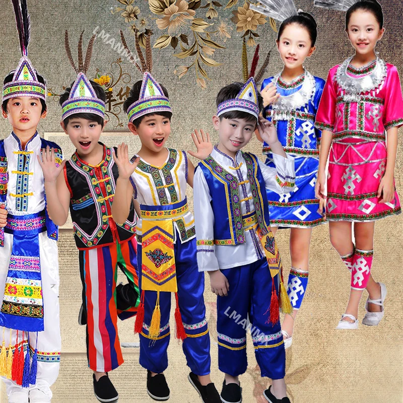 

Children's ethnic costumes, Taiwanese ethnic costumes, Alishan high-altitude ethnic performance costumes