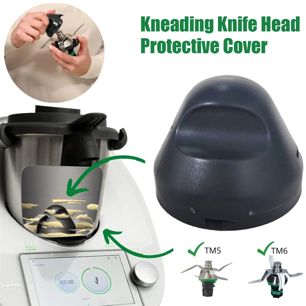 Kneading knife Head Protective CoverFor Thermomix TM5 TM6 Protective Cover Mixer Protectionsfrom Dough Dirt Blenders Accessories