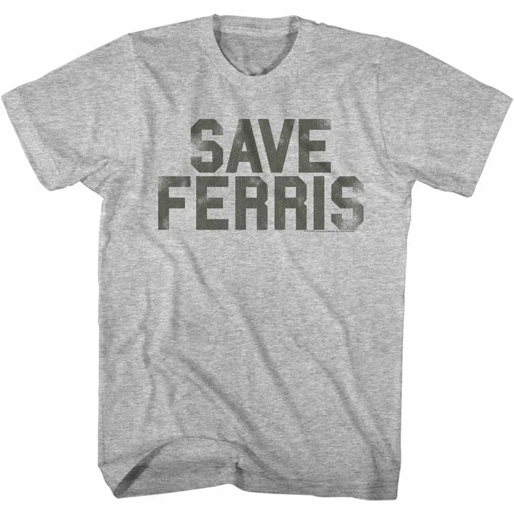 Ferris Bueller'S Day Off Save Penant Gray Heather T Shirt