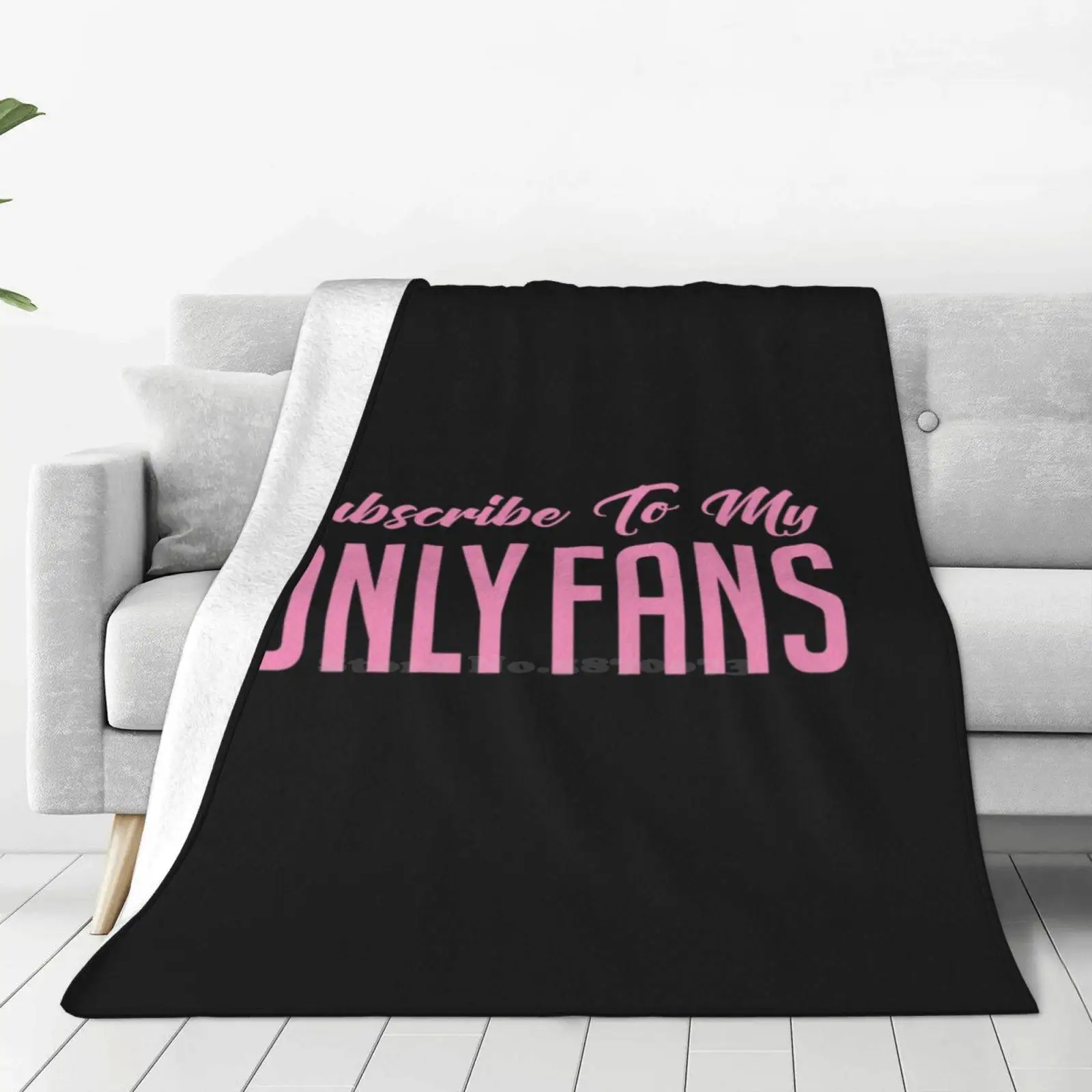 Subscribe To My Onlyfans-Pink Style Blanket Soft Warm Travel Portable Blanket Onlyfans Kawaii Sexy Subscribe Egirl Girls Simp