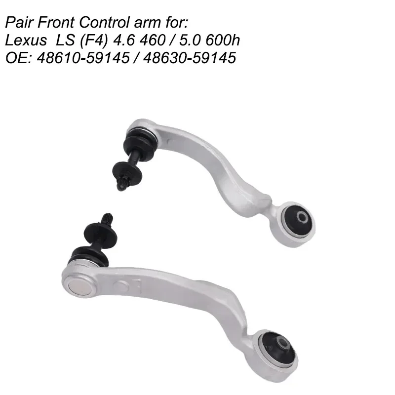 Pair Front Upper Control Arm Straight For Lexus LS460 LS460 AWD LS600H  2006~ OE:48610-59145 / 48630-59145