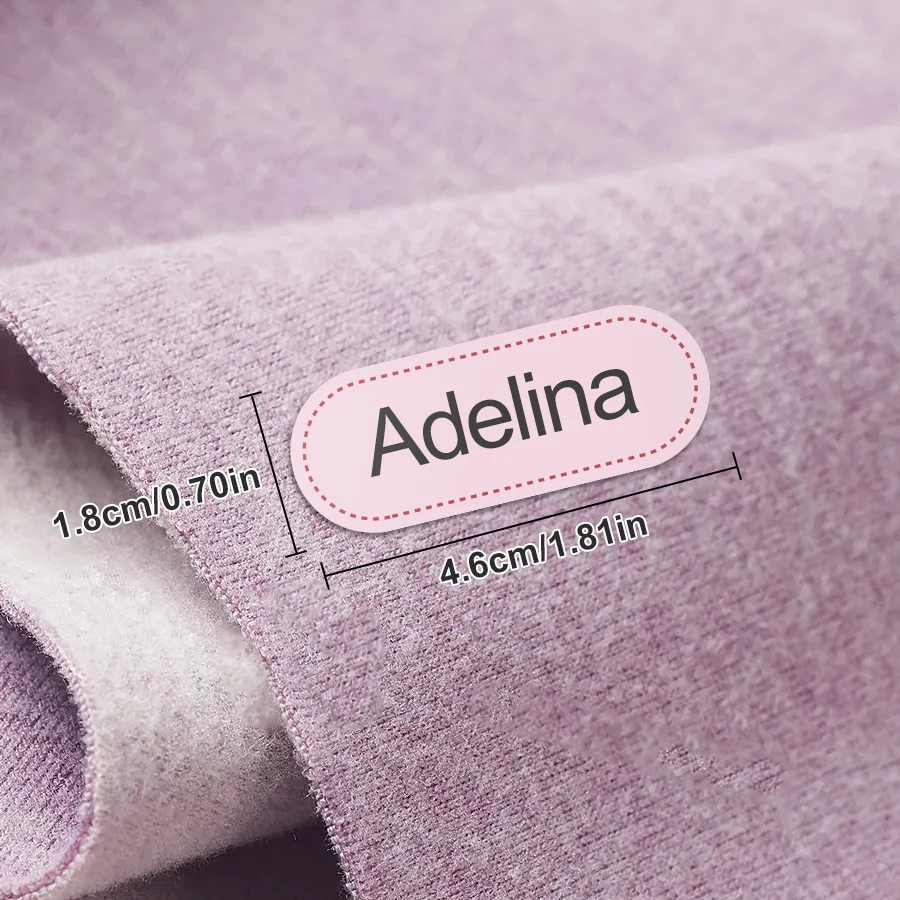 Etichette da stiro per cotone-personalizzate per scuola, sport, club, casa di pensionamento, per vestiti, accessori fai da te, lavabili in lavatrice