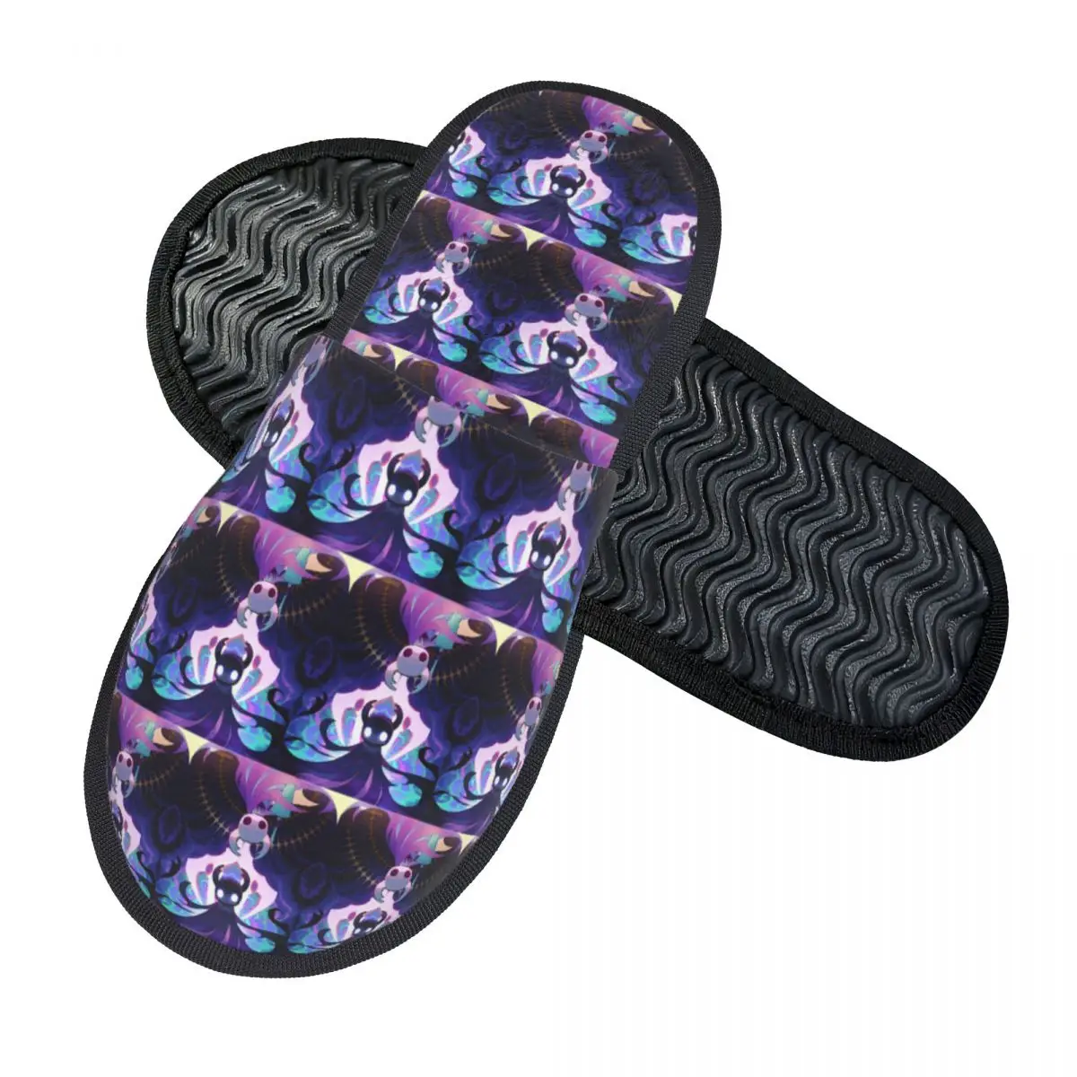 Hollow Knight Silksong Cartoon Hornet And Bell Beast Slippers Memory Foam Warm Soft Women House Slipper Bedroom Fluffy Shoes