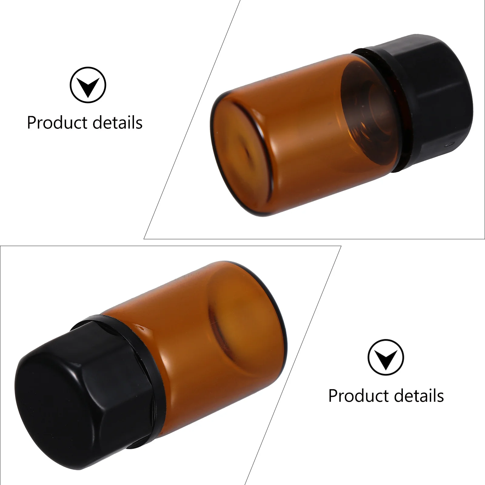 

Essential Oils Container Cream Dispensers Perfume Aromatherapy Bottles Brown Lotion